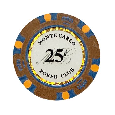 Monte Carlo Smooth 14 Gram Poker Chips .